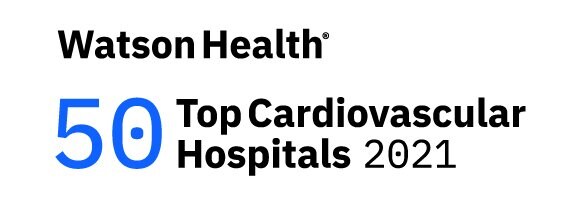 WatsonHealth 50 Top Cardiovascular Hospitals 2021 logo