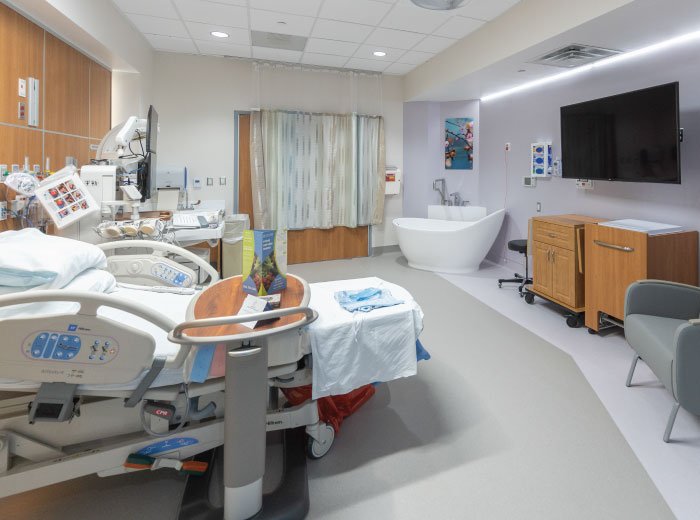 Patient Room at UNC Rex Health Holly Springs Hospital